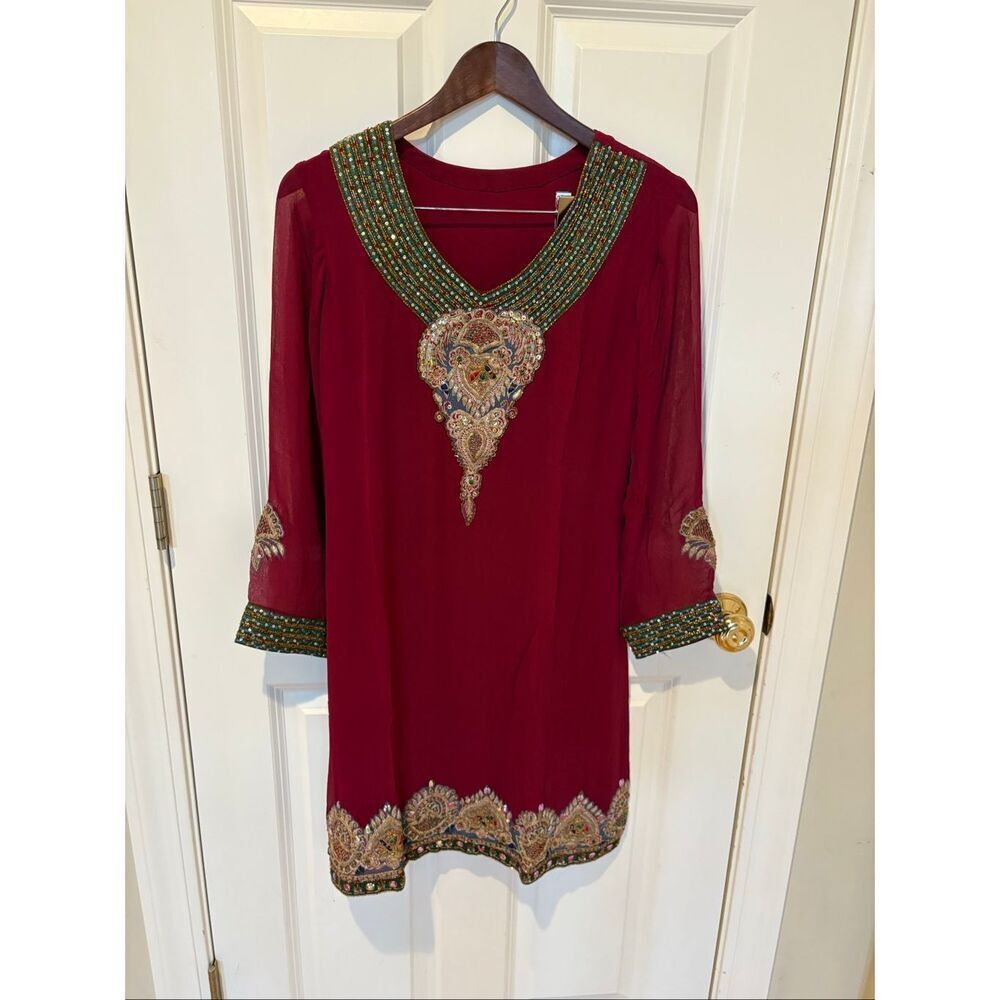 Fuschia Embellished Churidaar